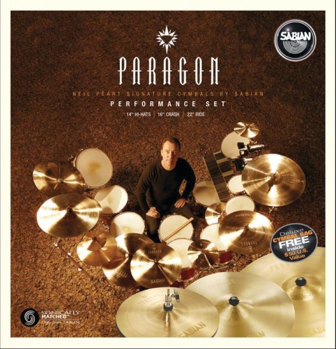 Sabian Neil Peart Paragon Performance Cymbal Pack Brilliant